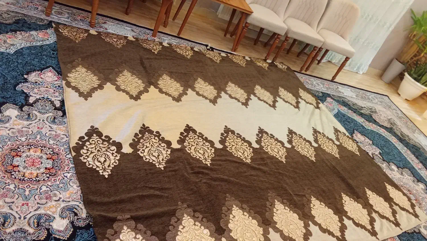 پرده ی والان|پرده، رانر، رومیزی|رشت, گلسار|دیوار