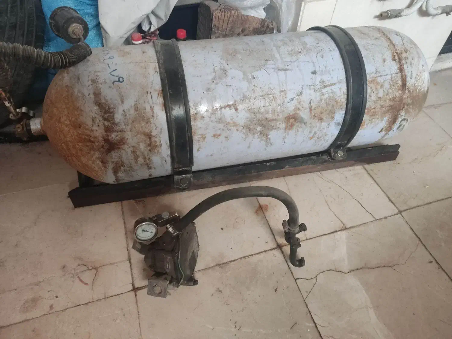 کپسول cng و پایه ریگلاتور لوازم سمند پژو|قطعات یدکی و لوازم جانبی|قزوین, |دیوار