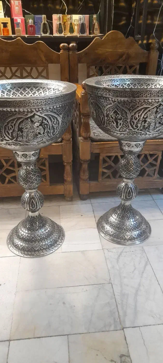 سنگاب قلمزنی ۲تا باهم بی واسط تولیدی قلم مینیاتور|صنایع دستی و سایر لوازم تزئینی|اصفهان, آبشار|دیوار