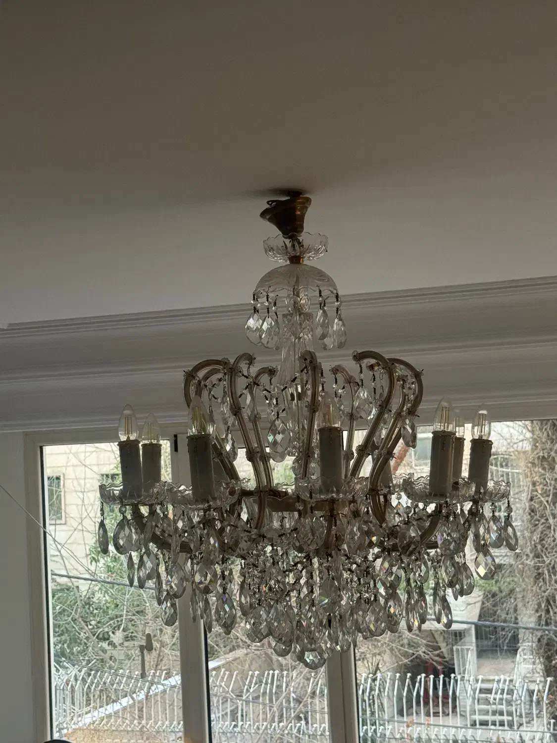 لوستر کریستال ۱۰ شاخه|لوستر و چراغ آویز|تهران, قلهک|دیوار