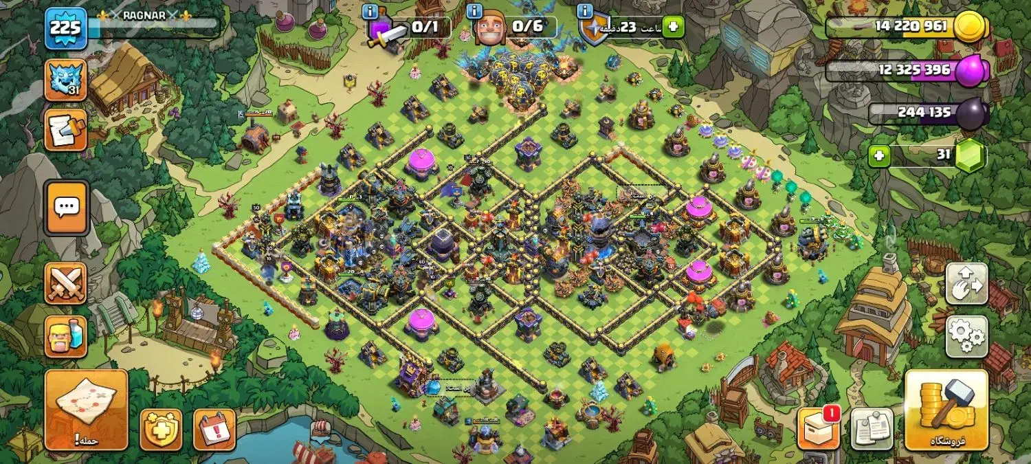 کلش آف کلنز تانهال ۱۸ مکث|کنسول، بازی ویدئویی و آنلاین|قزوین, |دیوار