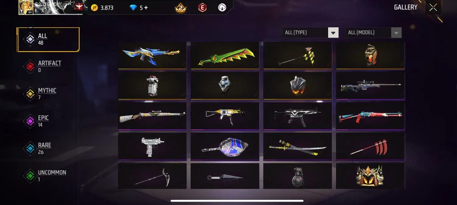 اکانت فری فایر|کنسول، بازی ویدئویی و آنلاین|میانه, |دیوار