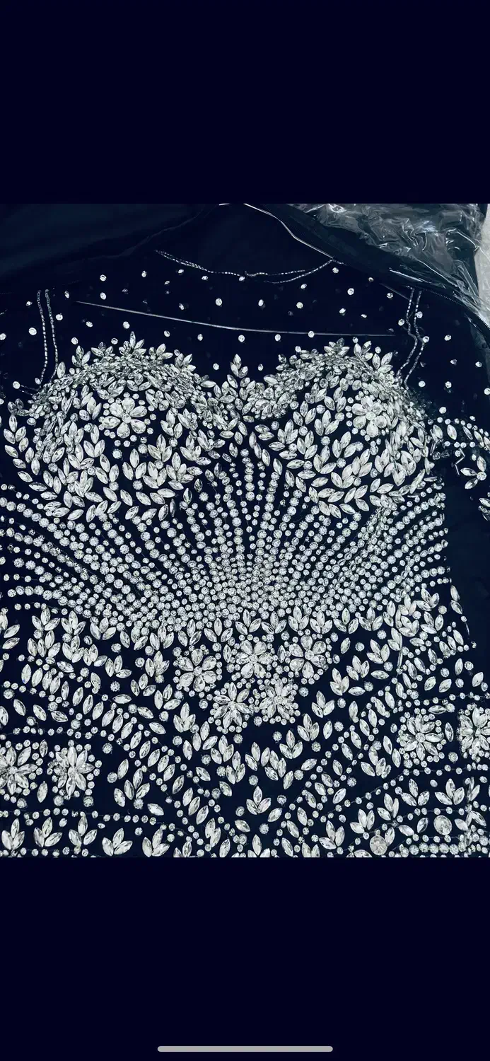 پیراهن مجلسی ( پنل فول سنگ اماراتی ) سایز ۴۰-۴۲|لباس|تهران, ابوذر|دیوار