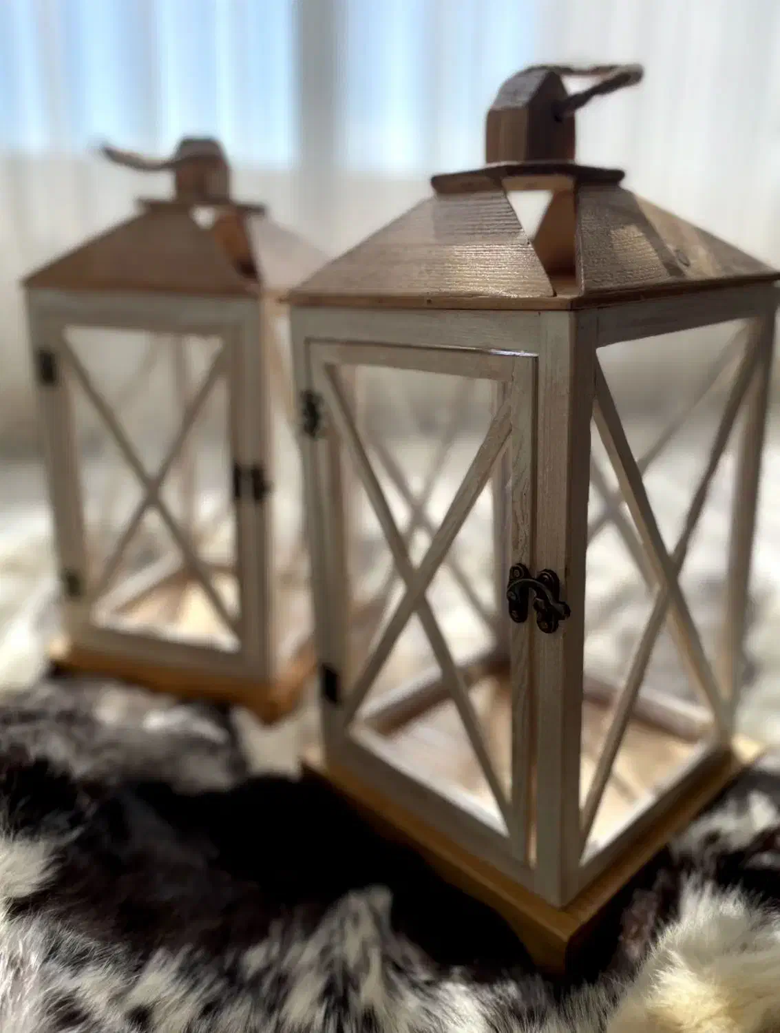 فانوس های تمام چوب|صنایع دستی و سایر لوازم تزئینی|شاندیز, |دیوار