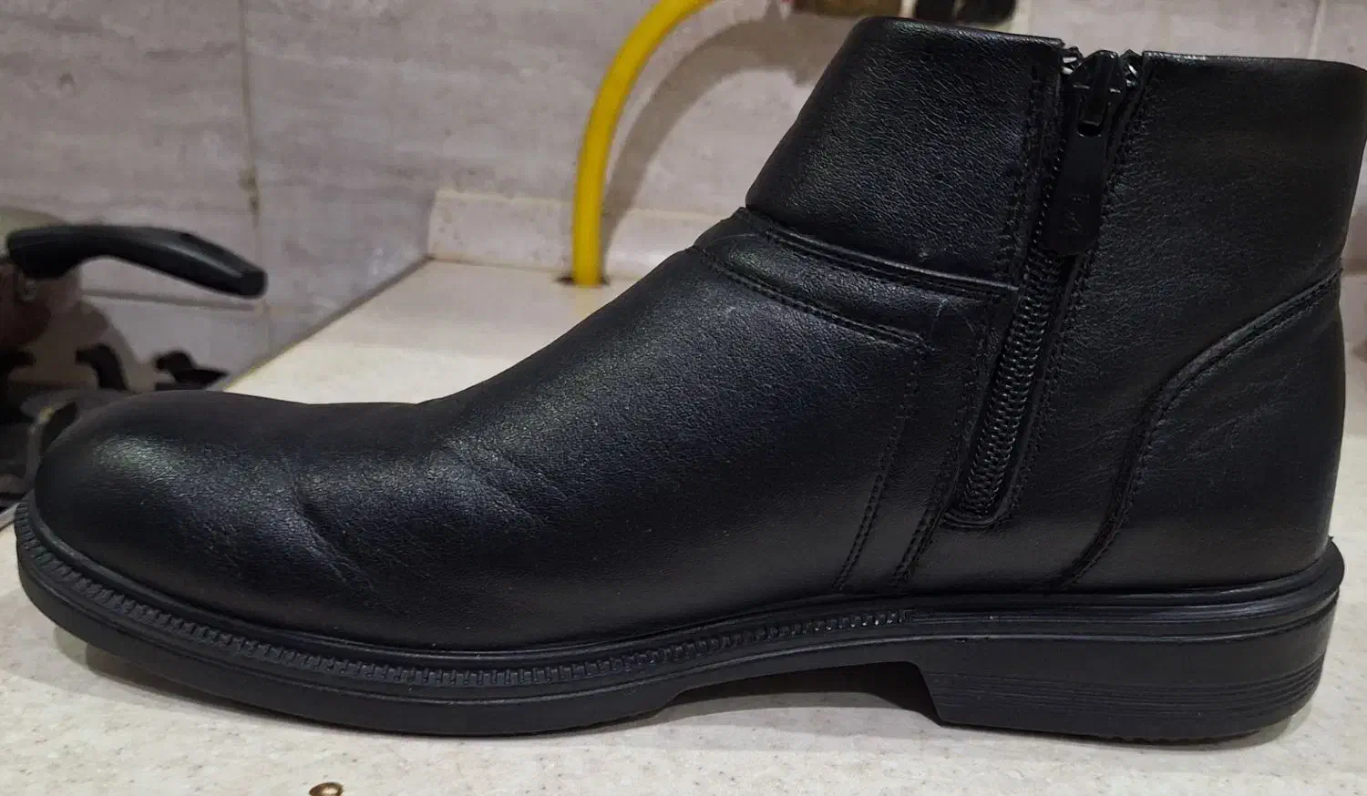 کفش چرم طبی با کفی puo بوت مشکی برند پاسارگاد|کیف، کفش، کمربند|شاهینشهر, شهرک امام رضا|دیوار