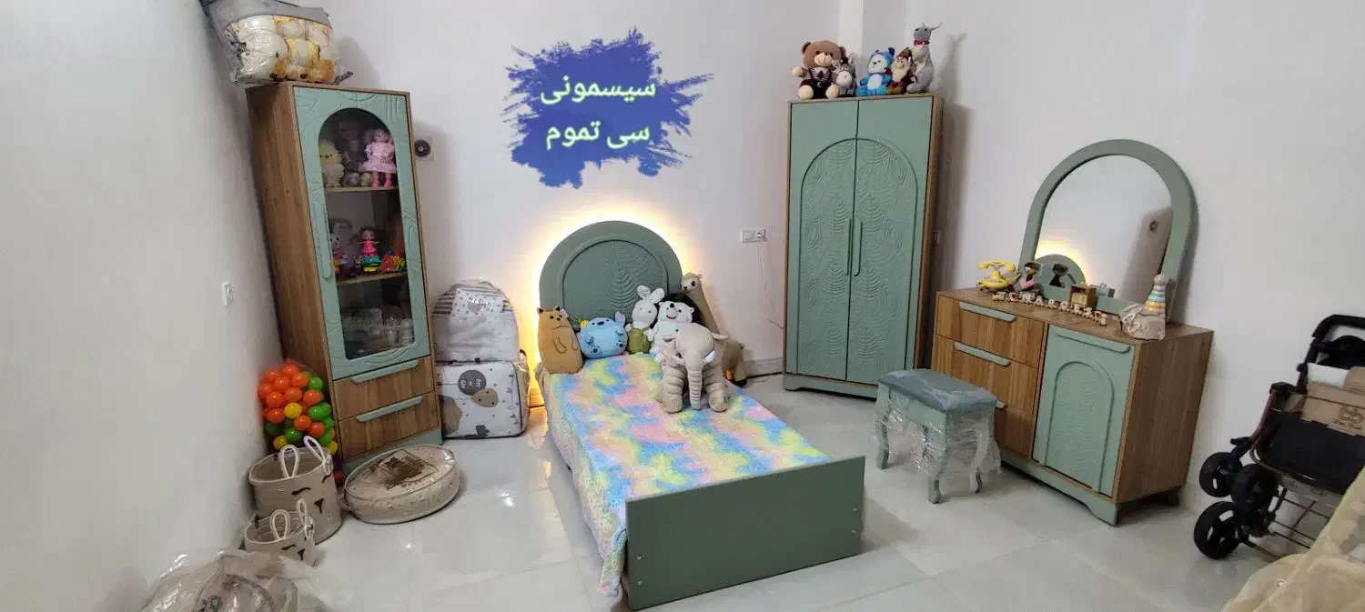 ساخت سرویس چوب نوزاد|تخت و سرویس خواب|کاشان, بازار کاشان|دیوار
