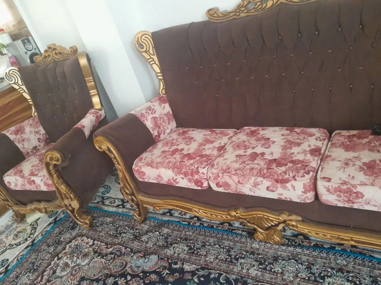 فروش مبل ۷ نفره|مبلمان خانگی و میز عسلی|شیروان (خراسان), |دیوار