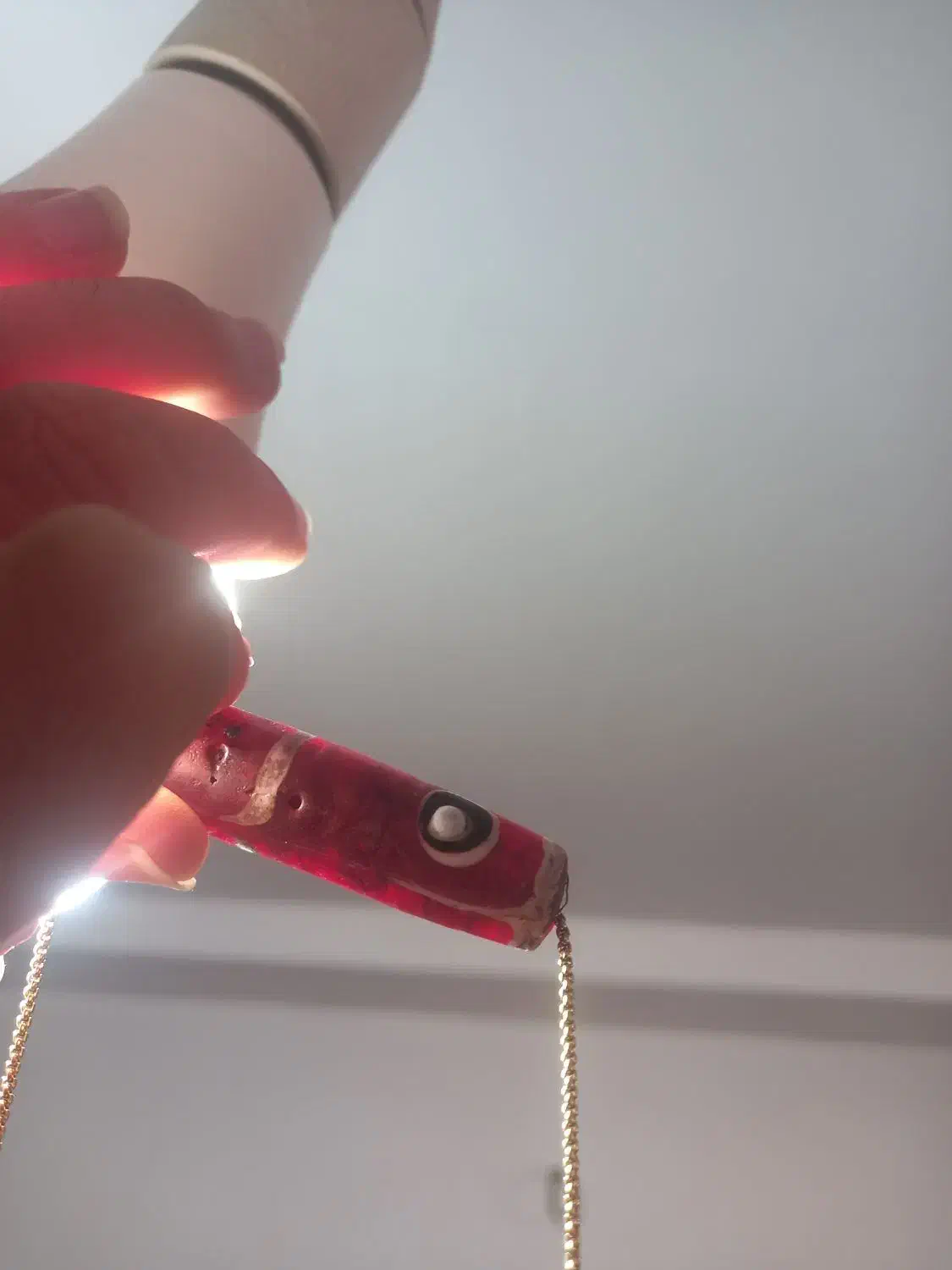 مهره تبتی آبسیدین|بدلیجات|ایلام, |دیوار