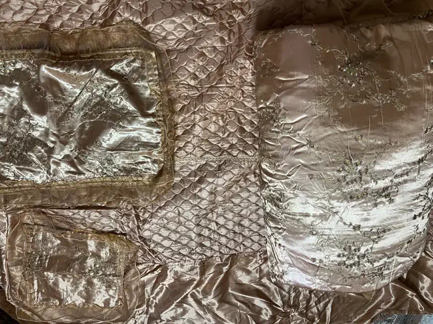 رونختی ساتن گلدوزی ۱۰تکه|سرویس روتختی|ری, حمزه‌آباد|دیوار