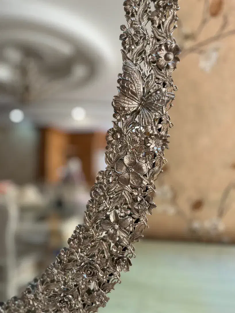 آیینه شعمدان آب نقره|آینه|مشهد, شهید فرامرز عباسی|دیوار