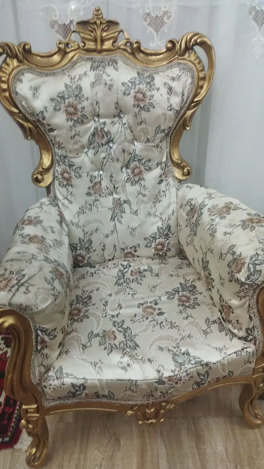 مبل سلطنتی 7نفره|مبلمان خانگی و میز عسلی|اهر, |دیوار