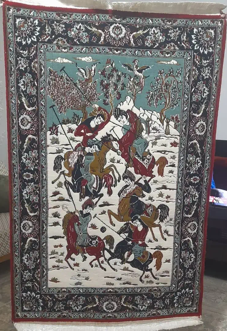 قالیچه زیبا بافت یزد|فرش|محمدیه-قزوین, |دیوار