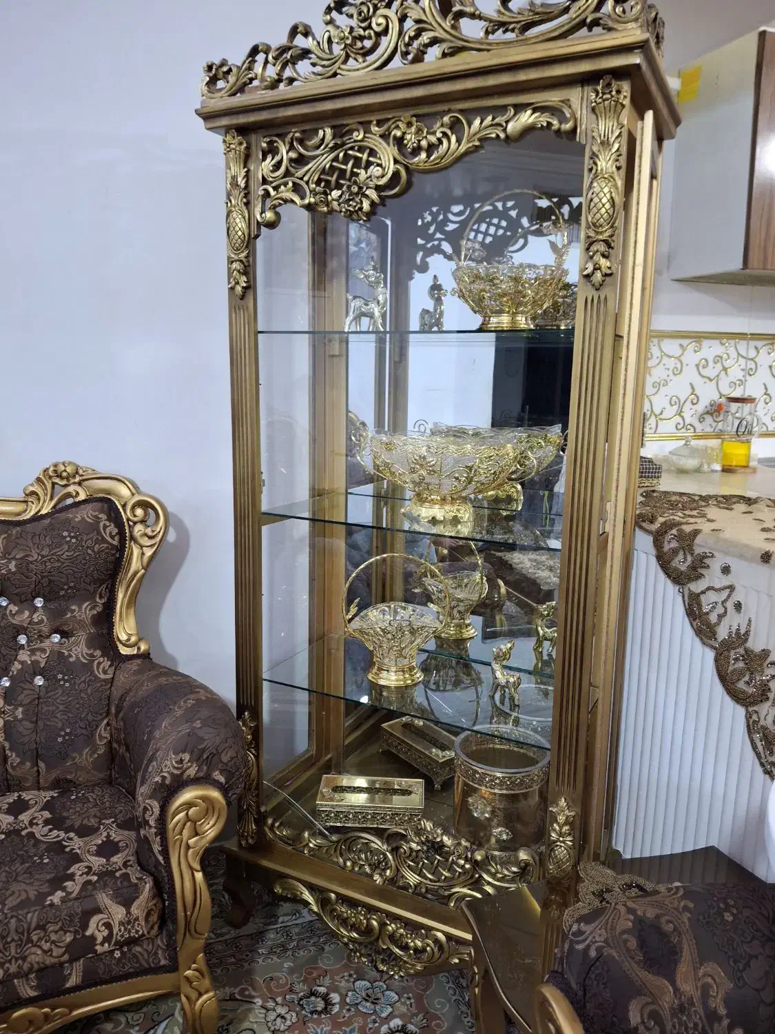 گنجه وساعت|بوفه، ویترین، کنسول|مشهد, خواجه ربیع|دیوار