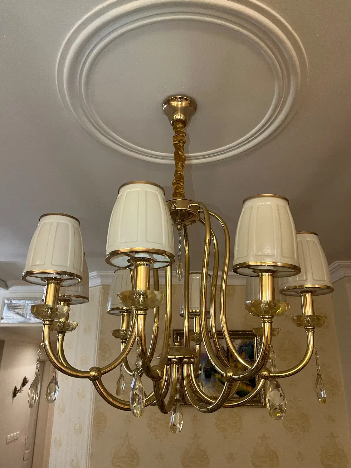 دوتا لوستر پذیرایی ۸شاخه فوق العاده شیک|لوستر و چراغ آویز|تهران, مجیدآباد|دیوار