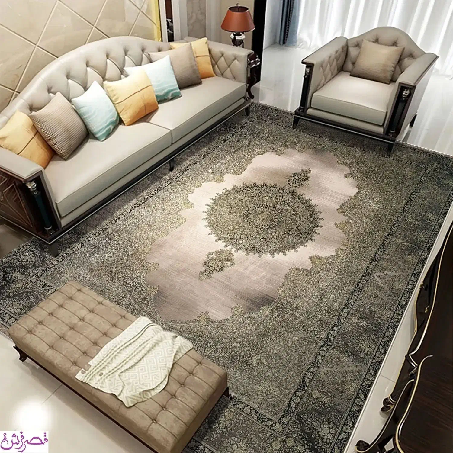 دو تخته فرش 9 متری کاملا نو|فرش|ساری, |دیوار