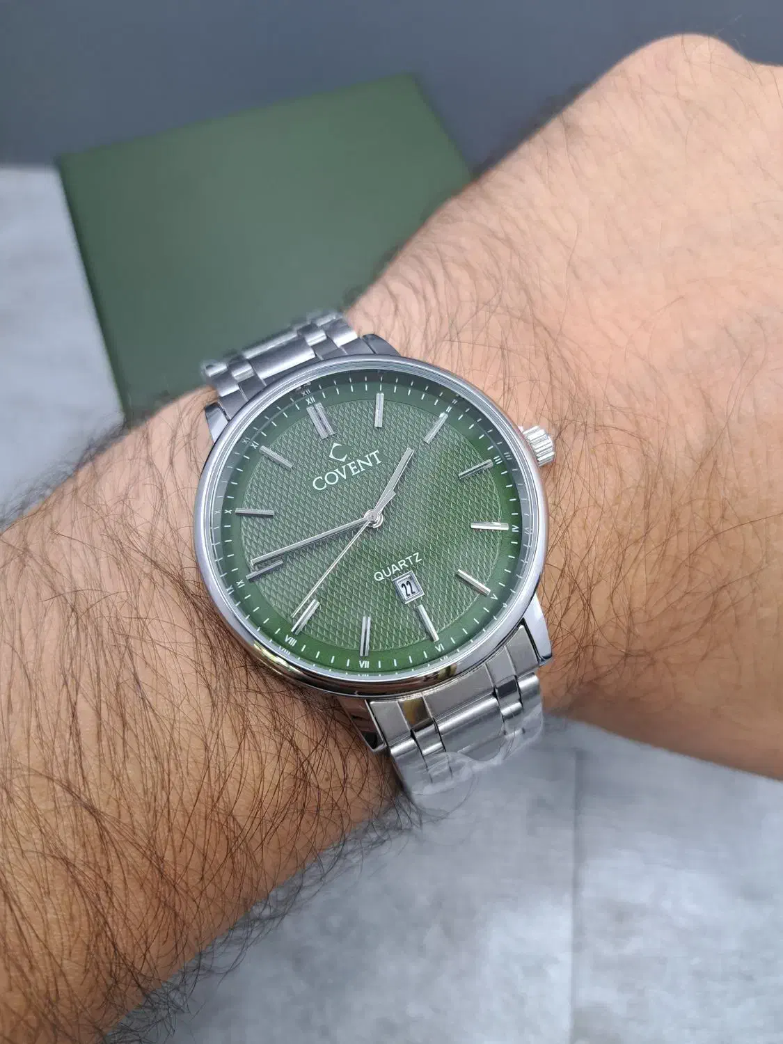 ست کاونت استیل صفحه سبز تیره خوشرنگ با کیفیت|ساعت|اصفهان, قائمیه|دیوار