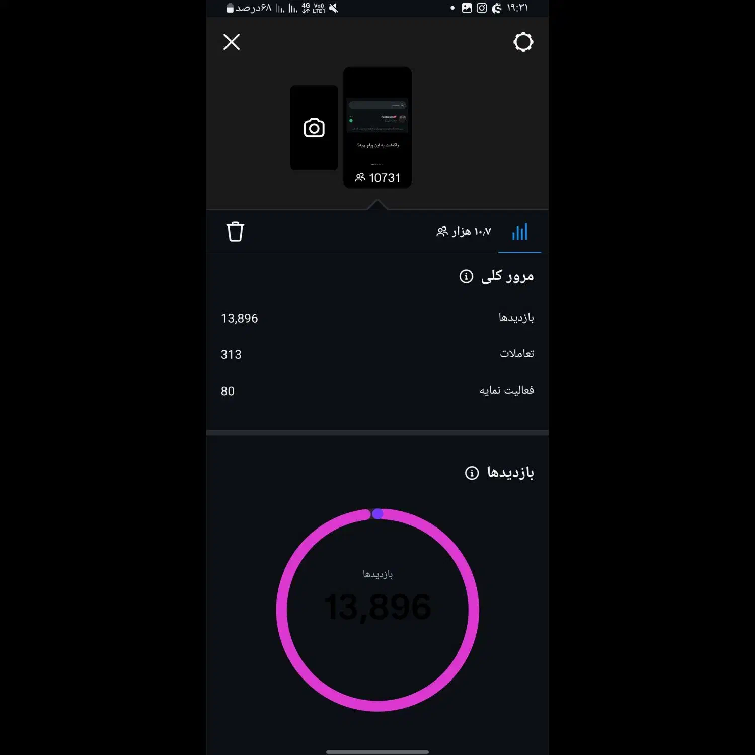 فروش پیچ اینستاگرام76k|لوازم جانبی موبایل و تبلت|شیراز, شهرک سراج‎|دیوار