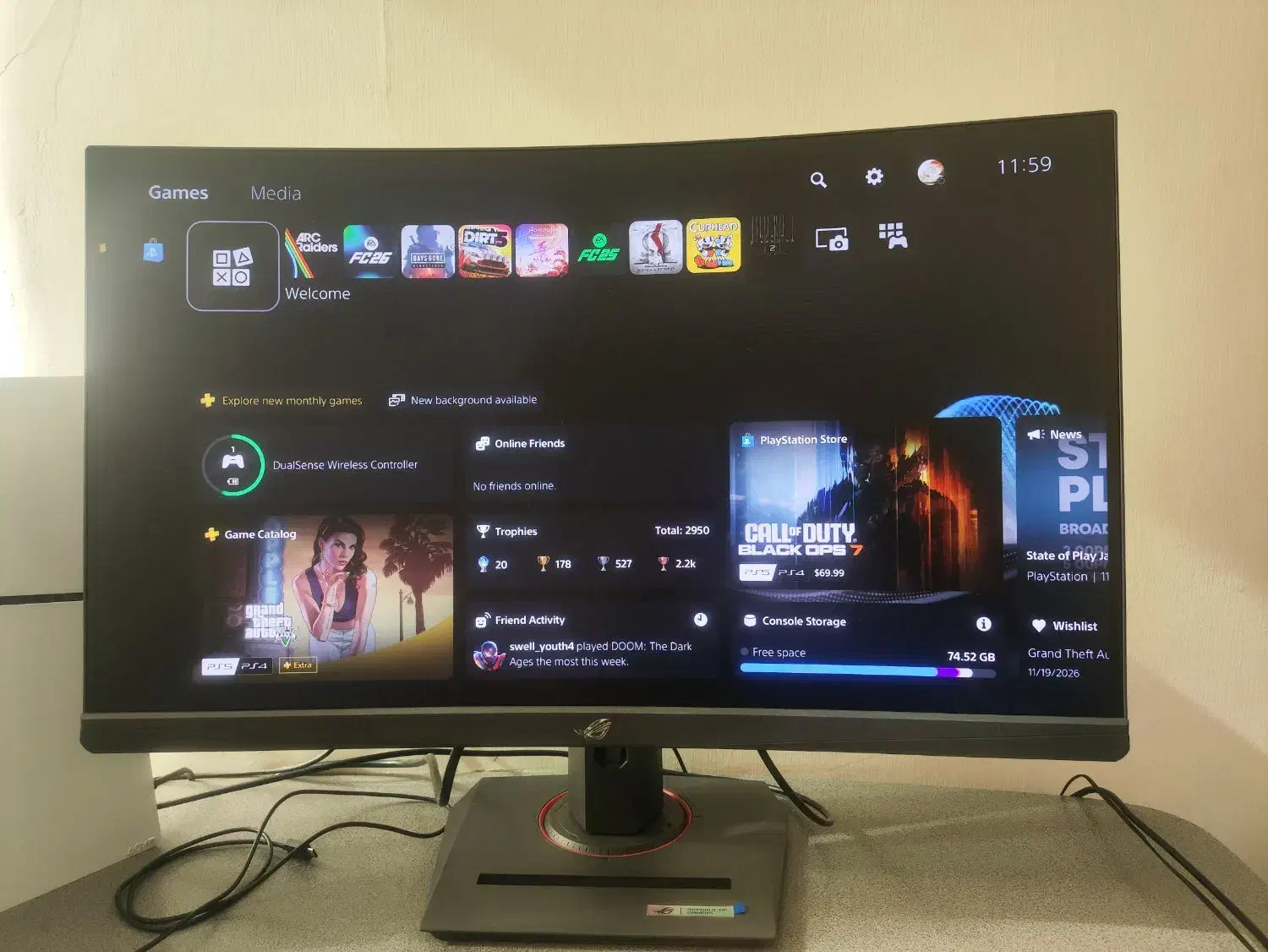 مانیتور گیمینگ ASUS ROG-XG27WCMS|قطعات و لوازم جانبی رایانه|فردیس, فردیس|دیوار