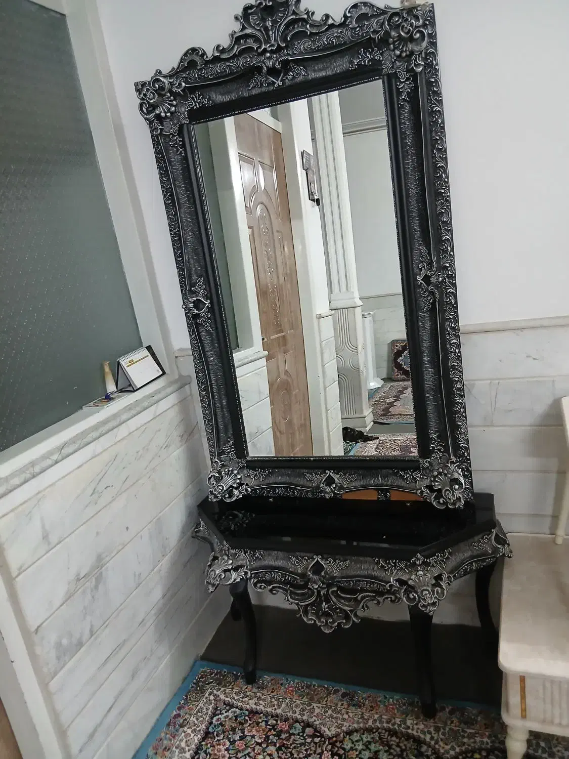 آینه بزرگ پایه دار|آینه|قم, آزادگان|دیوار