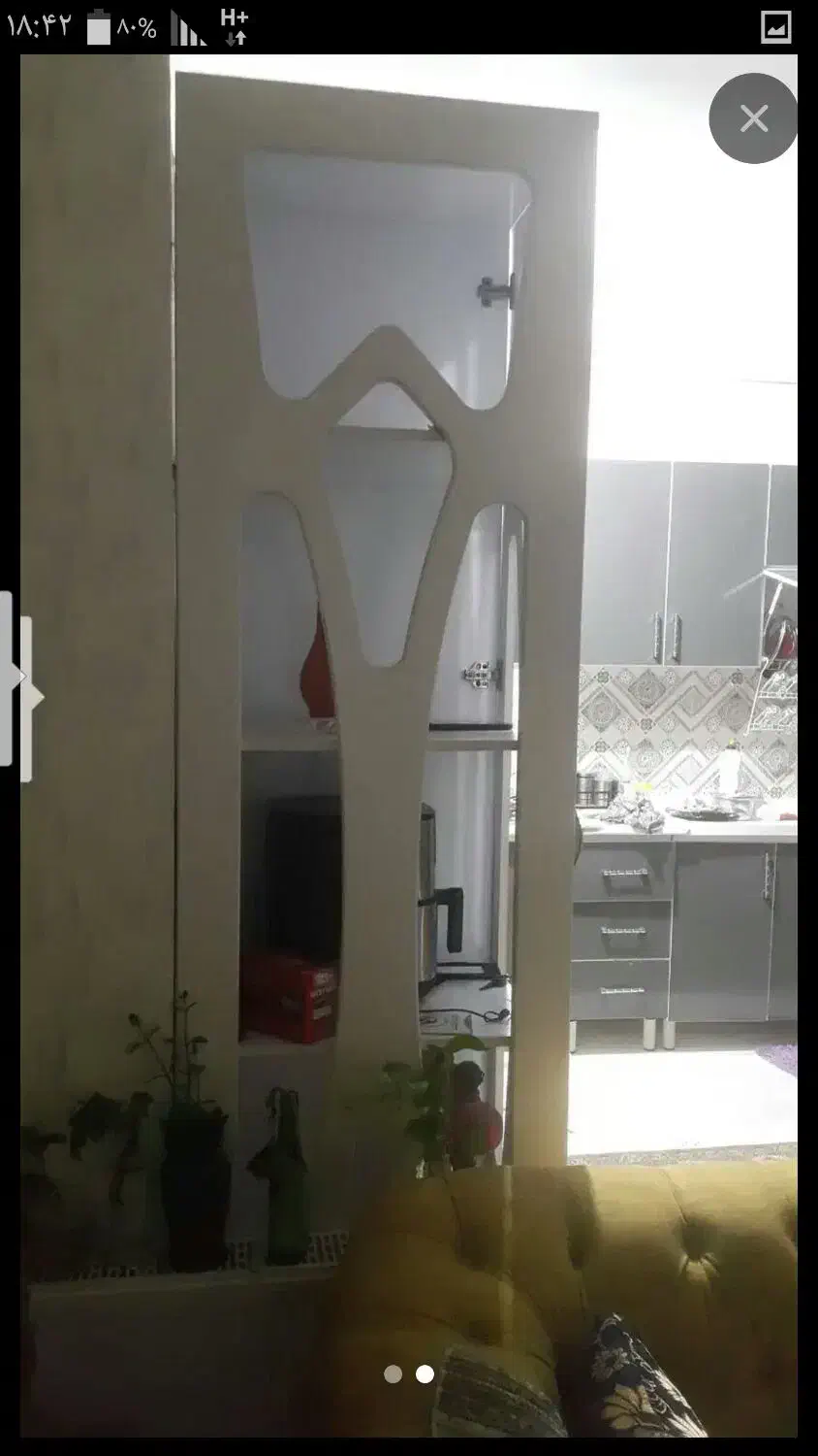 بوفه آشپزخانه 5 طبقه 2مترونیم طول 70 عرض|بوفه، ویترین، کنسول|ساری, |دیوار