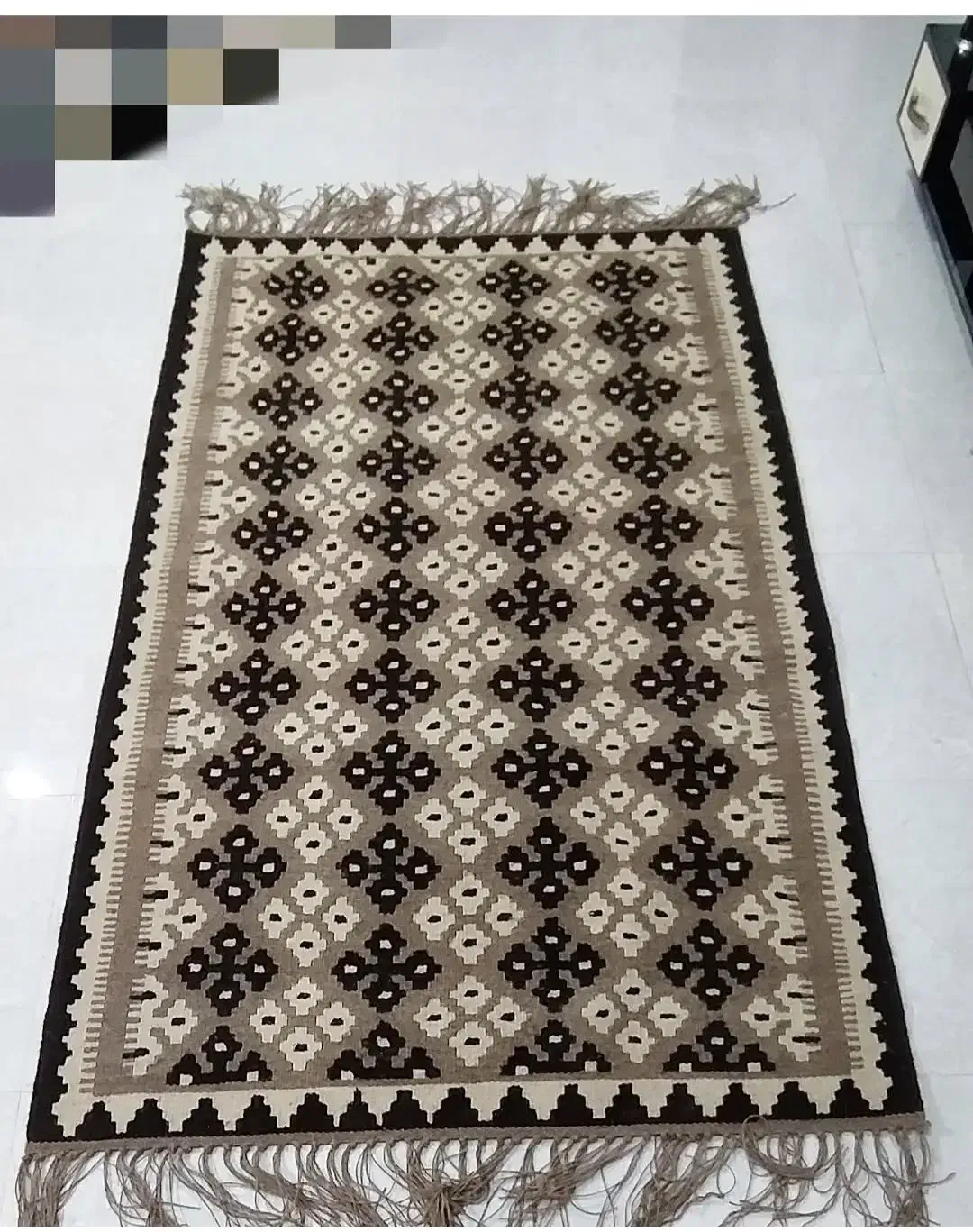 گلیم پشم دستبافت|گلیم، جاجیم، گبه|شیراز, رکن‌آباد|دیوار