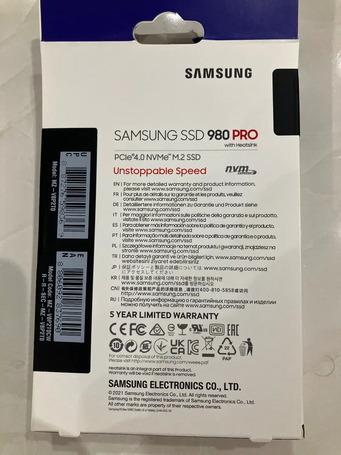 ssd samsung 980 pro 2tb (with heatsink)|قطعات و لوازم جانبی رایانه|اصفهان, ملکشهر|دیوار