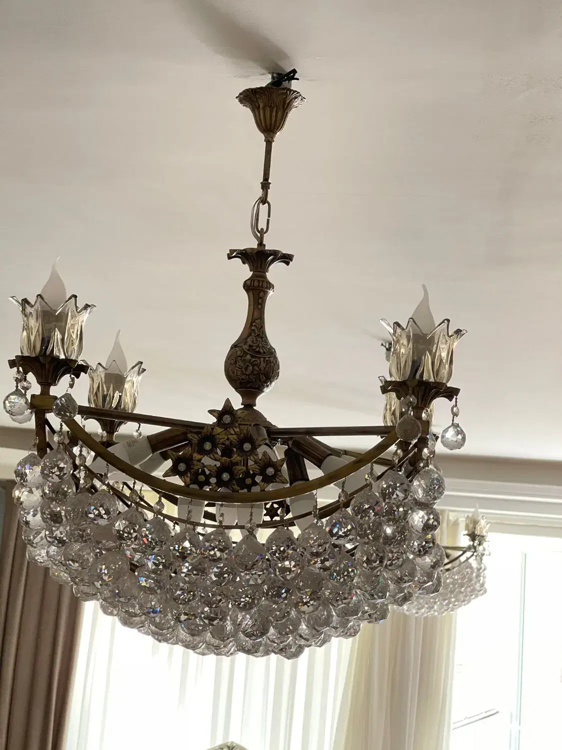 لوستر برنز با قیمت خوب|لوستر و چراغ آویز|تبریز, |دیوار