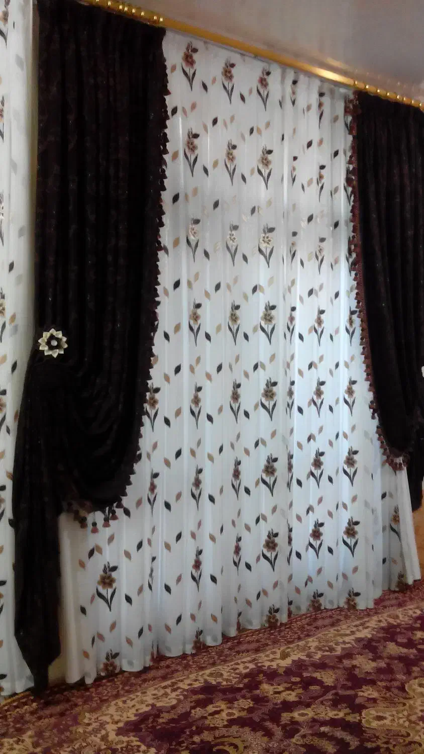 فروش والان پرده مخمل|پرده، رانر، رومیزی|اصفهان, بهرامآباد|دیوار