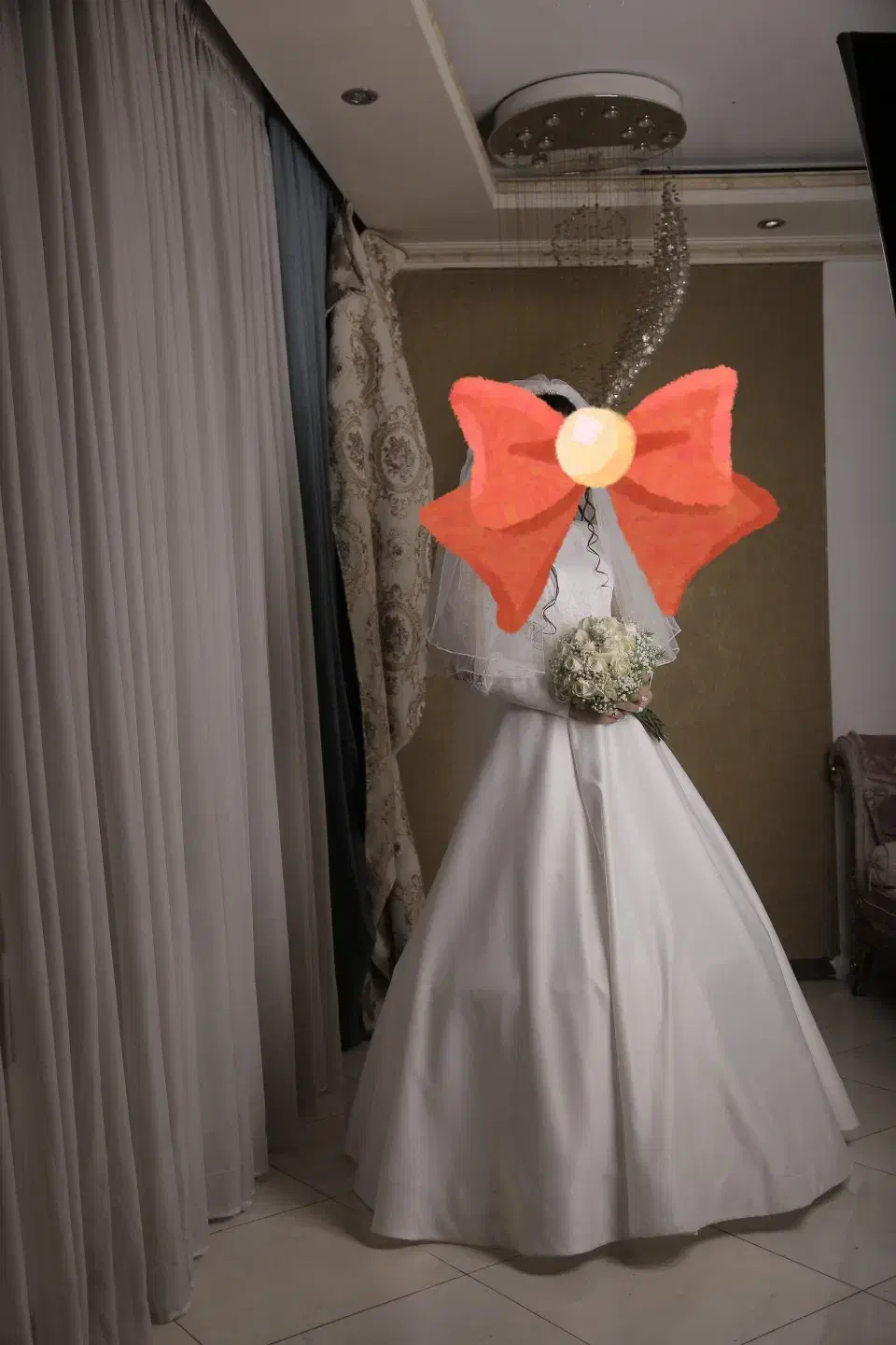 لباس عروس اروپایی همراه با تور بلند|لباس|شاهین‌شهر, عطار|دیوار