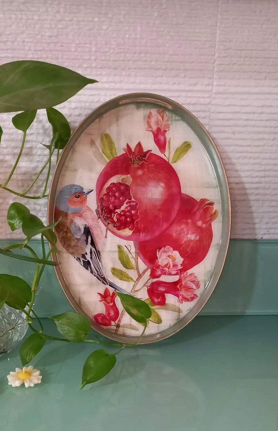 سینی چوبی یلدایی|صنایع دستی و سایر لوازم تزئینی|تهران, اختیاریه|دیوار