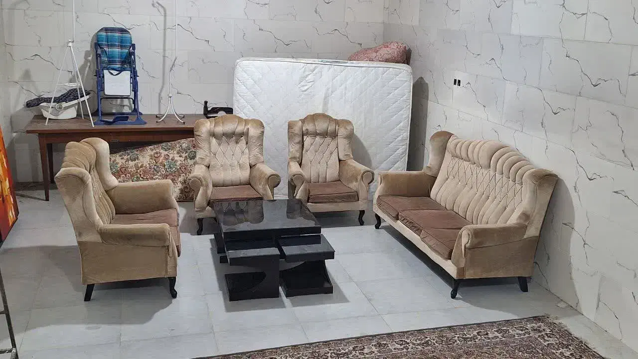 مبل هفت نفره با میز|مبلمان خانگی و میز عسلی|یزد, |دیوار