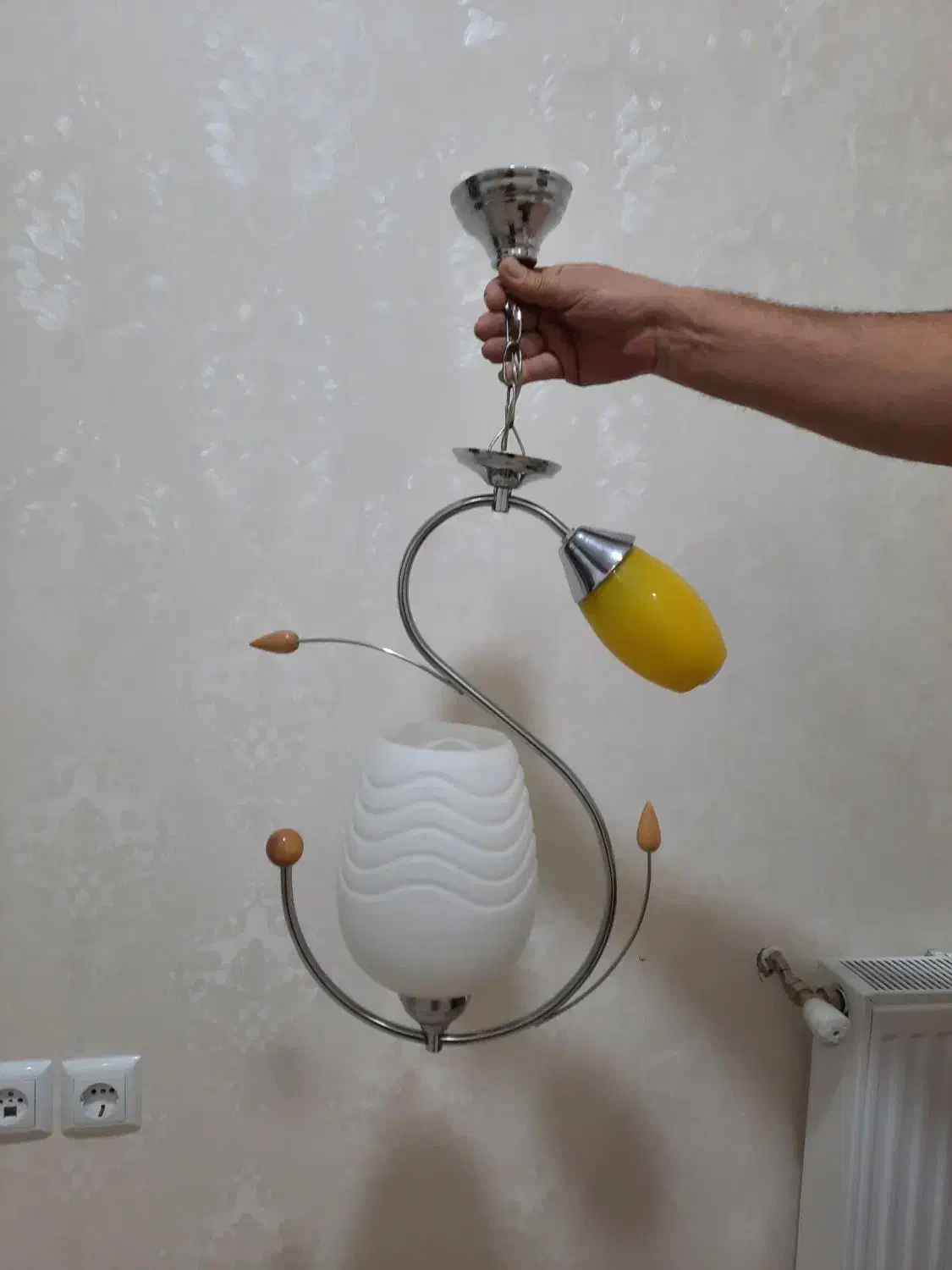 لوستر دو شعله|لوستر و چراغ آویز|مشهد, آزادشهر|دیوار