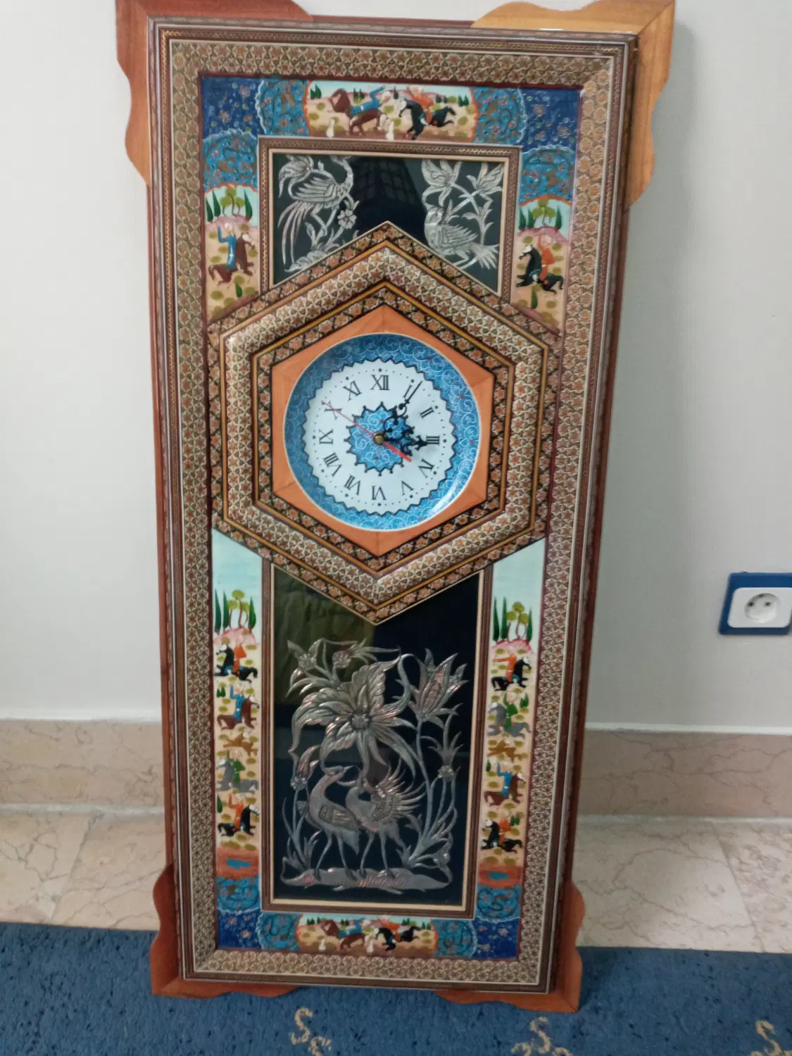 ساعت خاتم کاری صنایع دستی اصفهان|صنایع دستی و سایر لوازم تزئینی|تهران, جماران (نیاوران)|دیوار