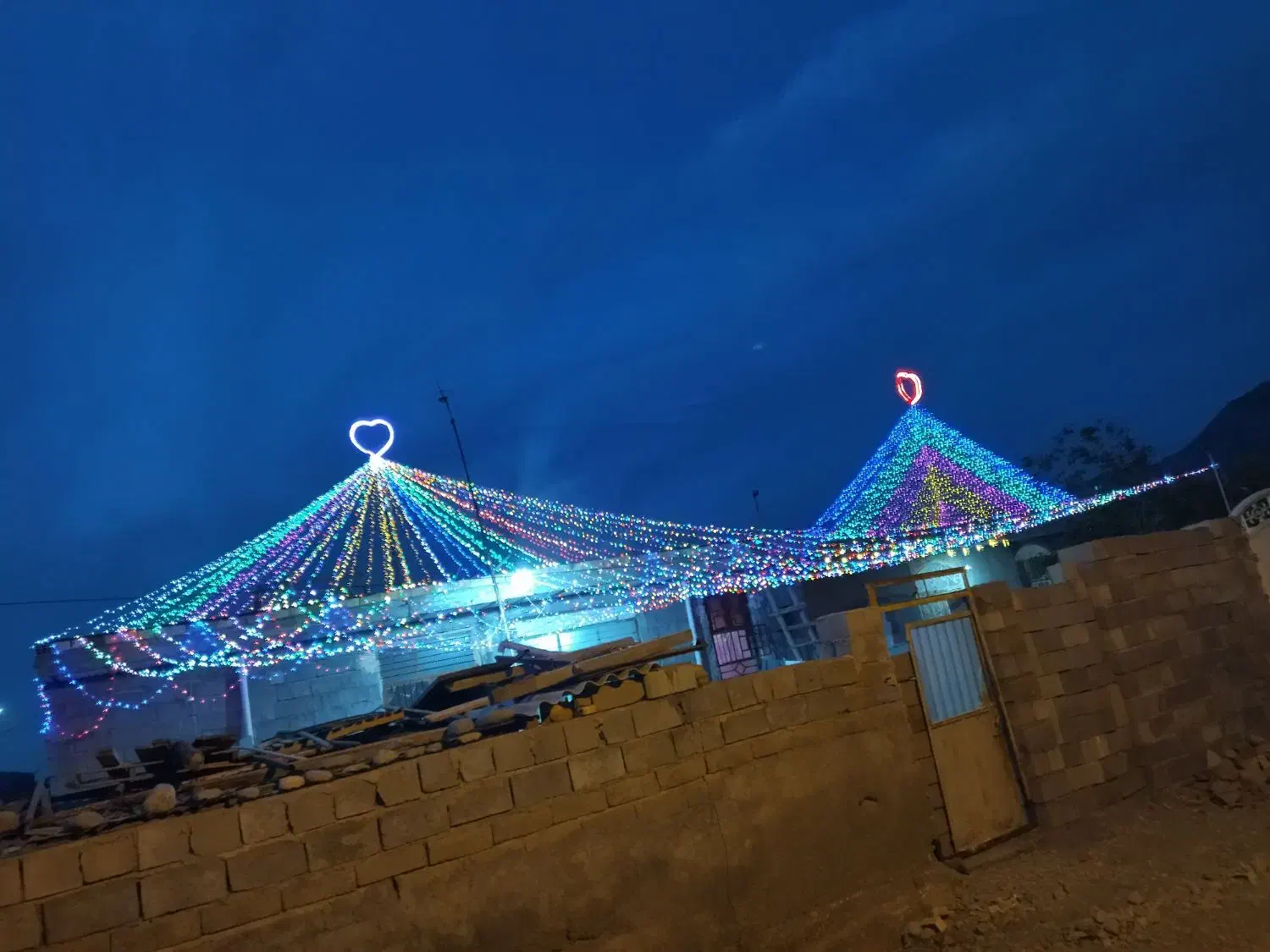 نورپردازی|ریسه و چراغ تزئینی|میناب, |دیوار