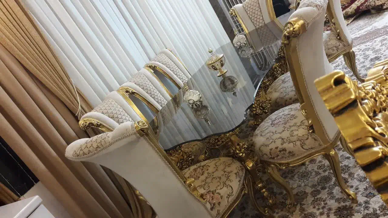 میزناهارخوری سلطنتی 8 نفره|میز و صندلی غذاخوری|مشهد, شهرک مطهری|دیوار