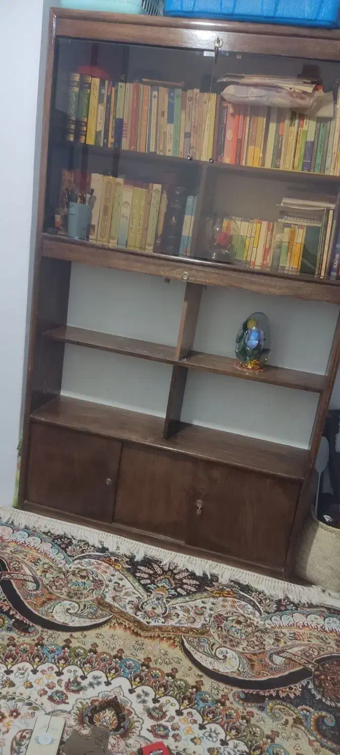 کتابخانه|کتابخانه، شلف، قفسه‌های دیواری|محمدشهر, سیدآباد|دیوار