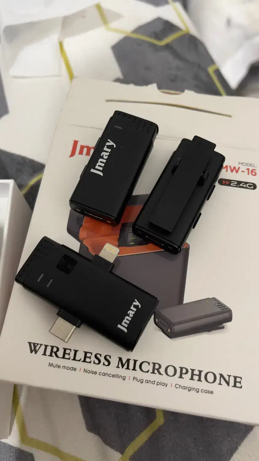 میکروفون بی سیم jmary MW-16|لوازم جانبی موبایل و تبلت|مشهد, رضاشهر|دیوار