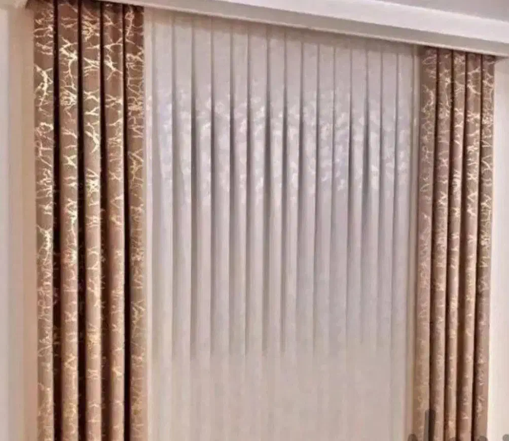 (پرده طلاکوب  الهیه خیابان بهداری)|پرده، رانر، رومیزی|کرمانشاه, |دیوار