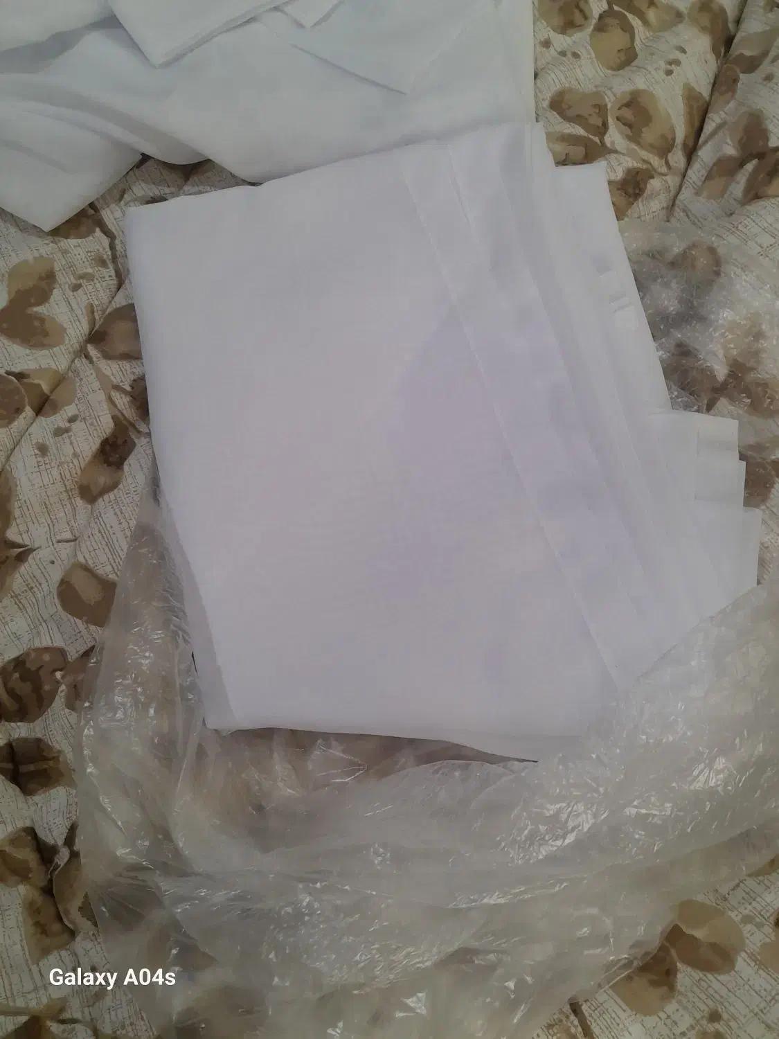 پرده حریر سفید|پرده، رانر، رومیزی|گوراب زرمیخ, |دیوار