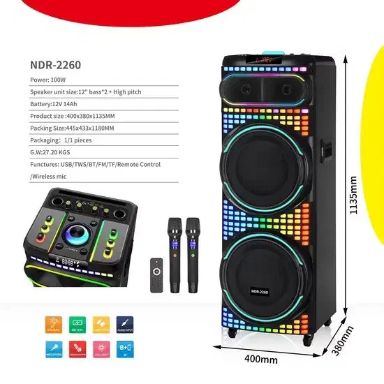 اسپیکر ndr حرفه ای مناسب مهمونی ها|سیستم صوتی خانگی|ملارد, |دیوار