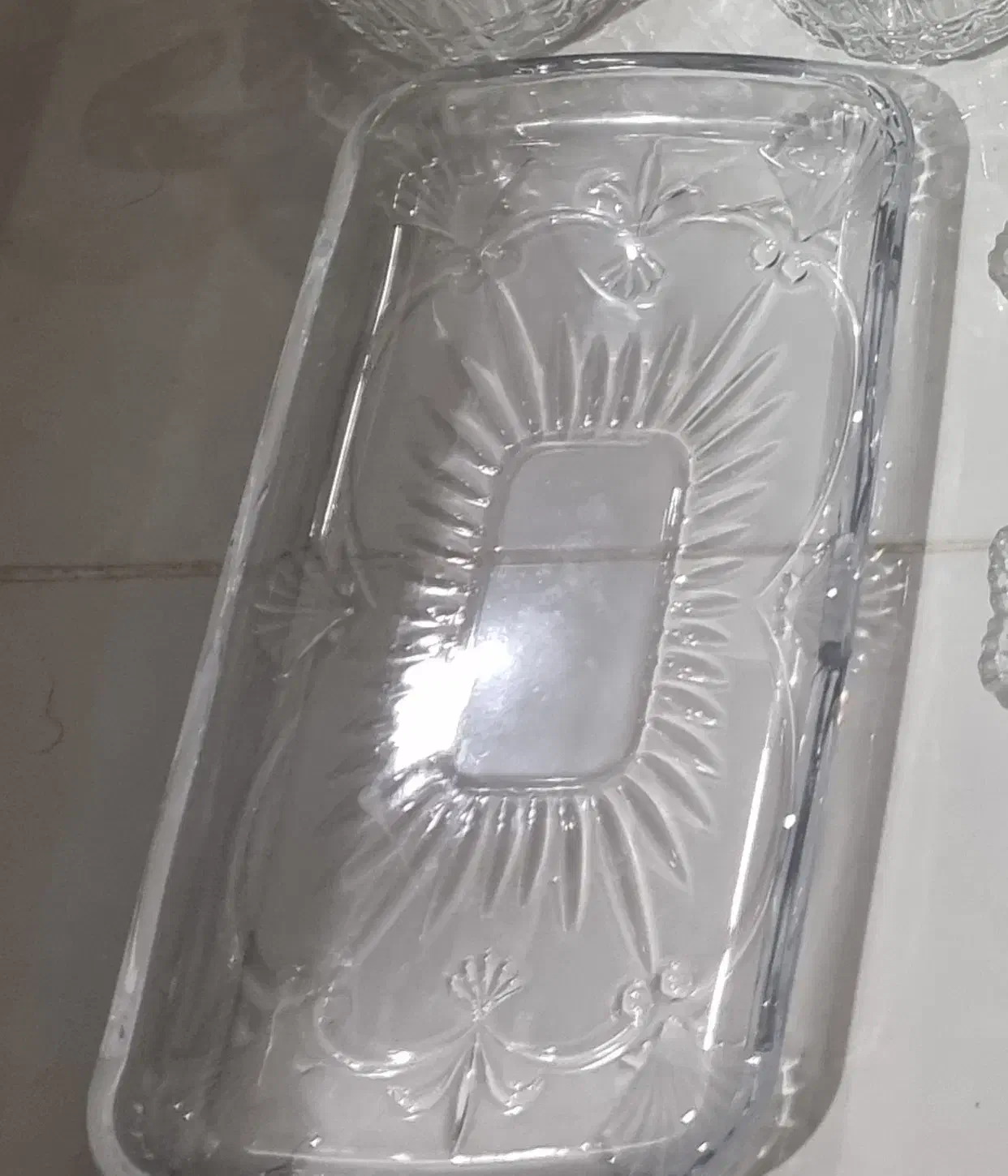 ظروف ۴ تیکه اصل کریستال|ظروف سرو و پذیرایی|اهواز, کیان اباد|دیوار