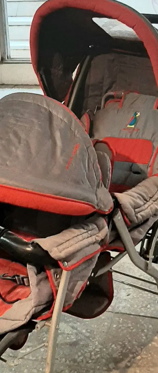 کالسکه دوقلو پیرکاردین|کالسکه و لوازم جانبی|اصفهان, لنبان|دیوار