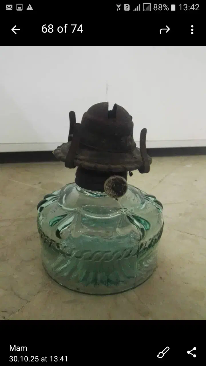 یخدون قدیمی و چراغ شیشه ای ۱‌|کلکسیون اشیاء عتیقه|تهران, سید خندان (جلفا)|دیوار