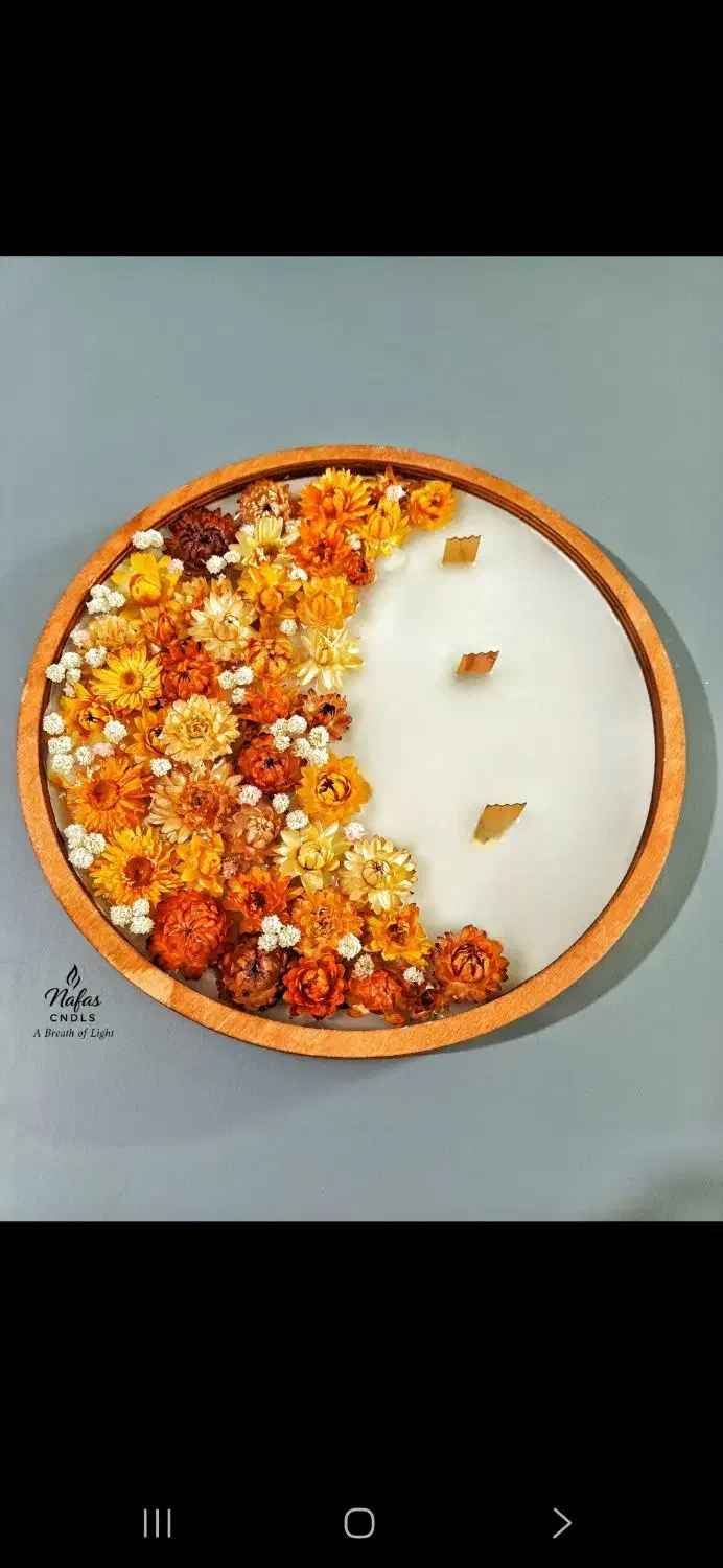 شمع گل خشک|صنایع دستی و سایر لوازم تزئینی|تهران, بهداشت|دیوار