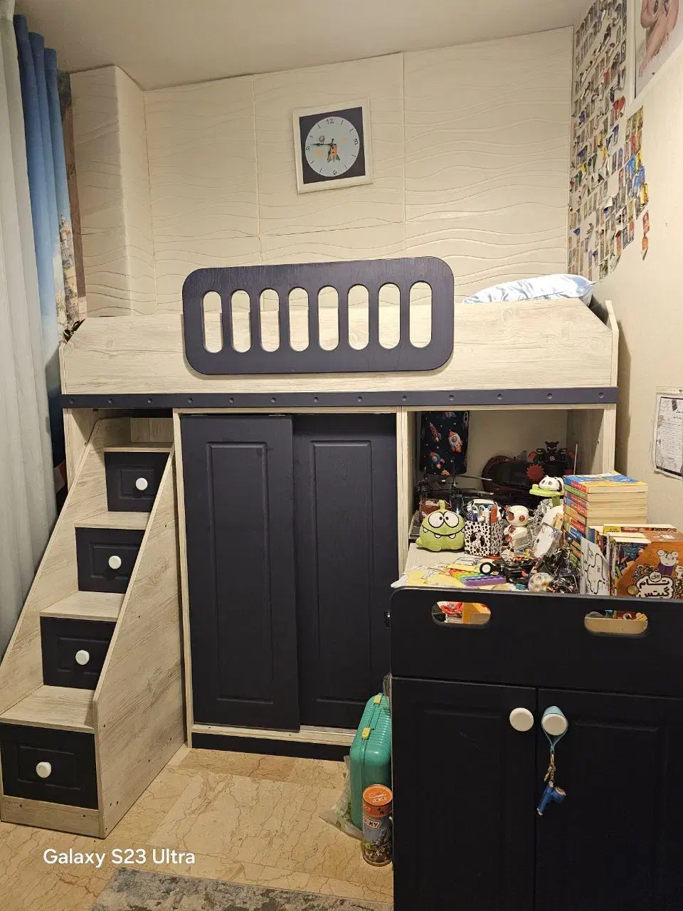 تخت دو طبقه کاربردی با میز تحریر|تخت و سرویس خواب|تهران, سازمان آب|دیوار