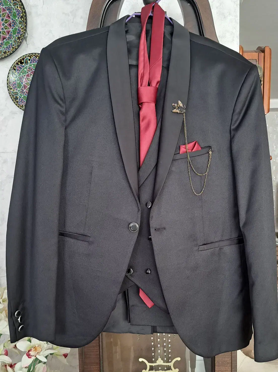 کت وشلوار به همراه جلیقه و کراوات سایز۵۲|لباس|لاهیجان, کوی خزر|دیوار