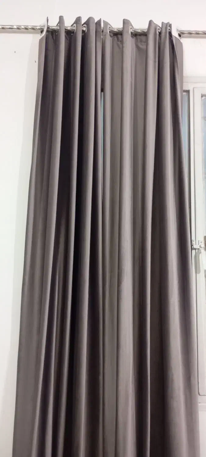 دوعدد والان مخمل  طوسی فیلی خوش رنگ|پرده، رانر، رومیزی|قرچک, زیبا شهر|دیوار