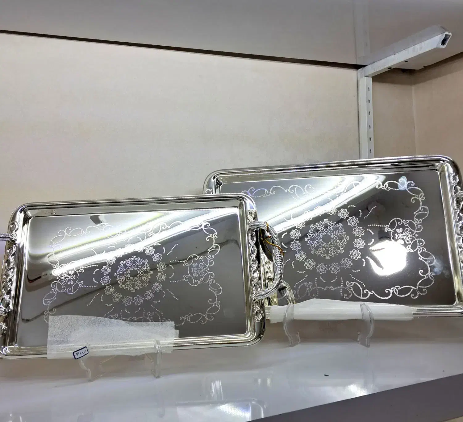 سینی جفتی وارداتی از دبی|ظروف سرو و پذیرایی|قره ضیاالدین, |دیوار