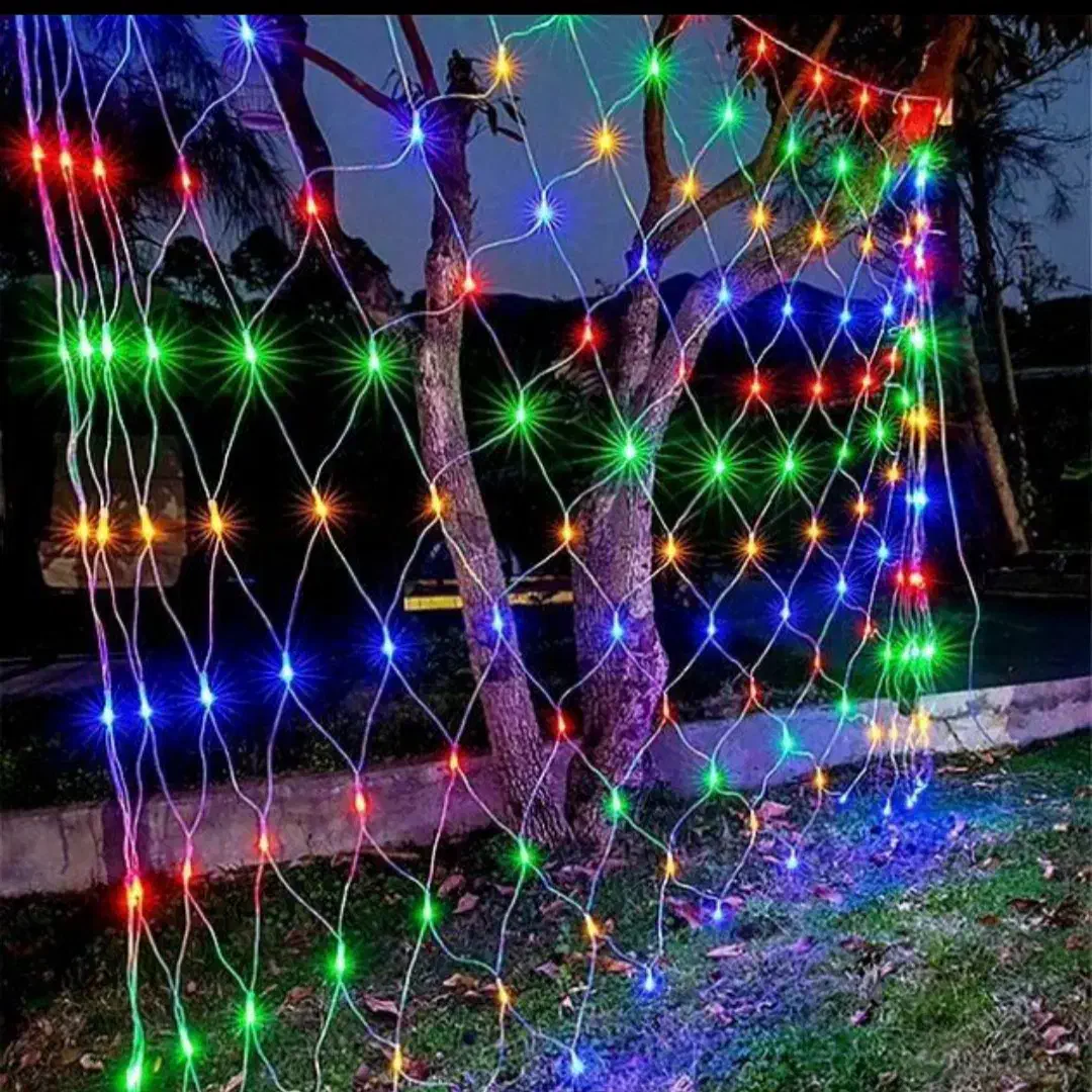 ریسه هفت رنگ توری|ریسه و چراغ تزئینی|اصفهان, جلالیه|دیوار