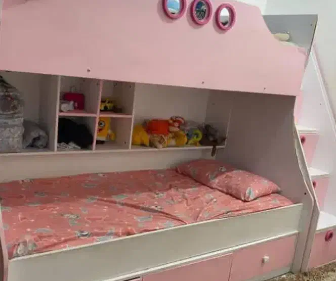 تخت خواب mdf دو طبقه محکم|تخت و سرویس خواب|دزفول, |دیوار